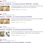 Les vidéos Youtube des esquisses réalisées par ReginHart pour le premier volume des Cycles d'Ouranos.