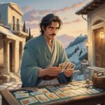 Un joueur dans la Grèce Antique - généré par Nightcafe